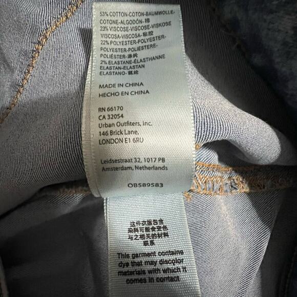 Free People Float On Indigo Marble Flare Jeans Size 28 - Picture 14 of 14